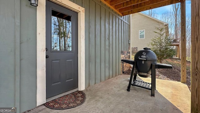 360 Prince Dr, Morganton, GA 30560 - doorway to property featuring a patio area
