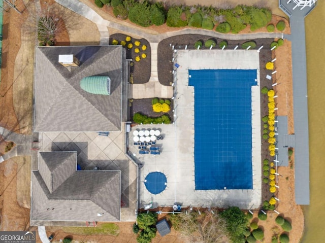 birds eye view of property