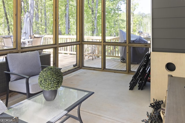sunroom featuring a healthy amount of sunlight