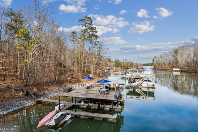 8625 Anchor On Lanier Ct, Gainesville, GA 30506 - dock with a water view