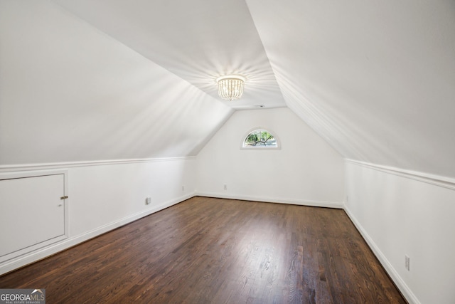 8625 Anchor On Lanier Ct, Gainesville, GA 30506 - bonus room with lofted ceiling, wood finished floors, and baseboards