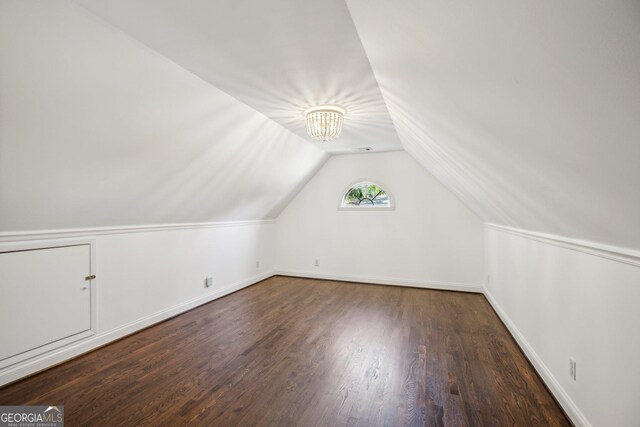 8625 Anchor On Lanier Ct, Gainesville, GA 30506 - bonus room featuring lofted ceiling, wood finished floors, and baseboards