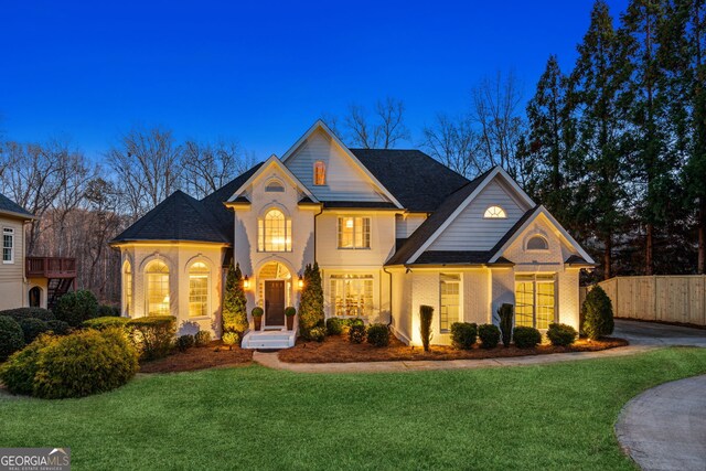 8625 Anchor On Lanier Ct, Gainesville, GA 30506 - traditional-style house featuring brick siding and a shingled roof