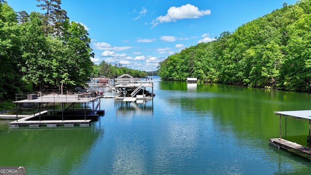 8625 Anchor On Lanier Ct, Gainesville, GA 30506 - dock with a water view