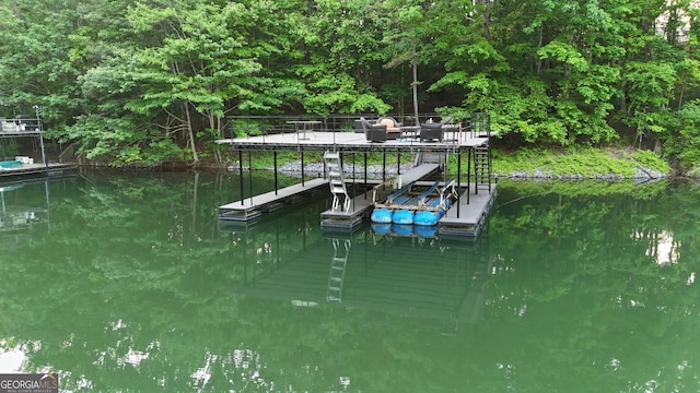 8625 Anchor On Lanier Ct, Gainesville, GA 30506 - dock area with a water view