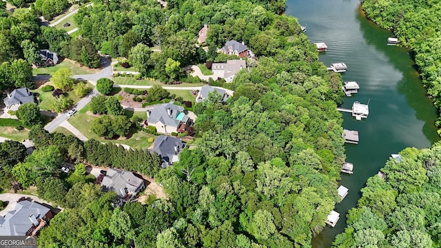 8625 Anchor On Lanier Ct, Gainesville, GA 30506 - aerial view of property and surrounding area with a large body of water
