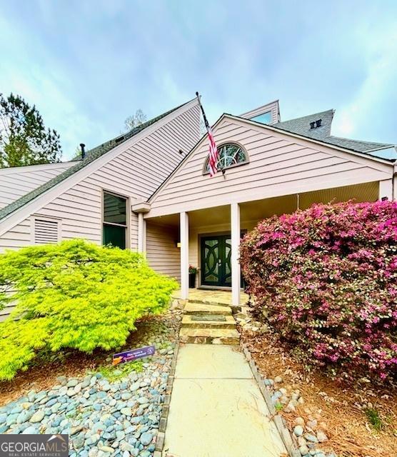 3810 Galloway Dr NE, Roswell, GA 30075 - view of front of property featuring covered porch
