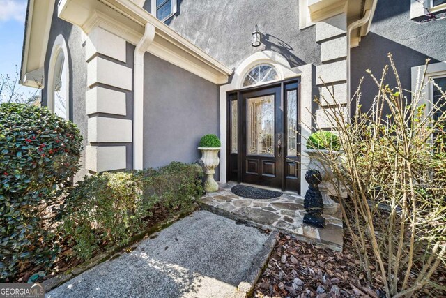 931 New Bedford Dr, Marietta, GA 30068 - entrance to property with stucco siding