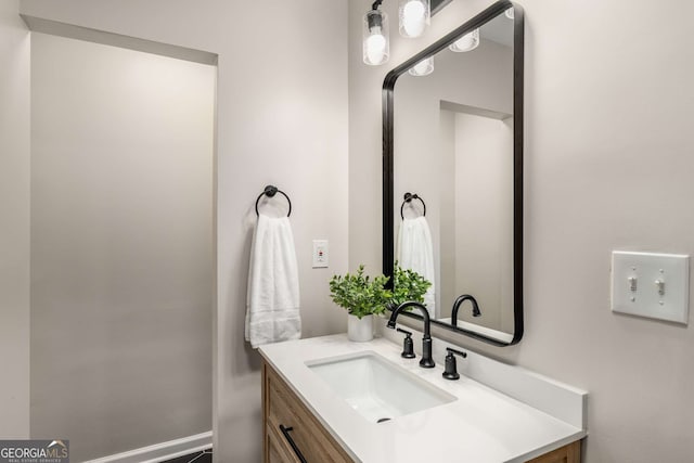 bathroom featuring vanity