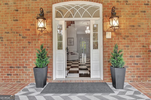 1575 Oak Mountain Rd, Shiloh, GA 31826 - doorway to property featuring brick siding