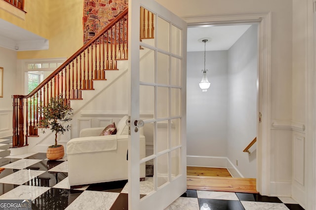 1575 Oak Mountain Rd, Shiloh, GA 31826 - stairway with a decorative wall