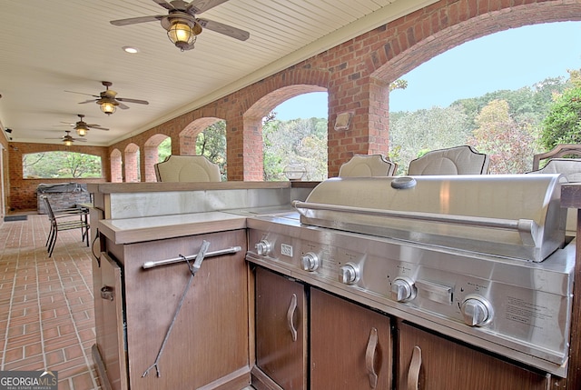 1575 Oak Mountain Rd, Shiloh, GA 31826 - view of patio / terrace featuring ceiling fan