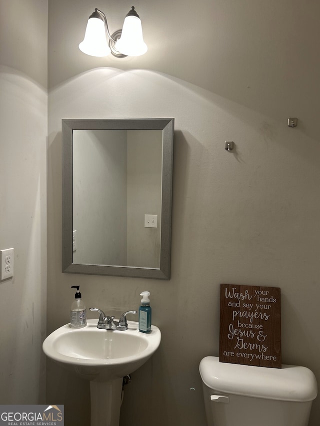 2478 Oakleaf Rdg, Lithonia, GA 30058 - half bath with toilet and a sink