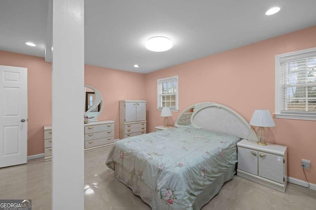 1417 Hickory Dr SW, Lilburn, GA 30047 - bedroom with baseboards and recessed lighting