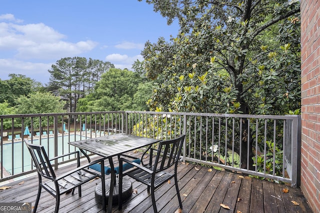 385 Ralph Mcgill Blvd NE Unit D, Atlanta, GA 30312 - view of wooden deck