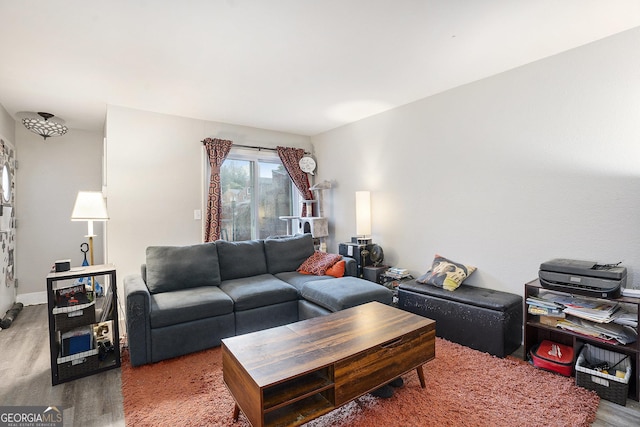385 Ralph Mcgill Blvd NE Unit D, Atlanta, GA 30312 - living area with wood finished floors
