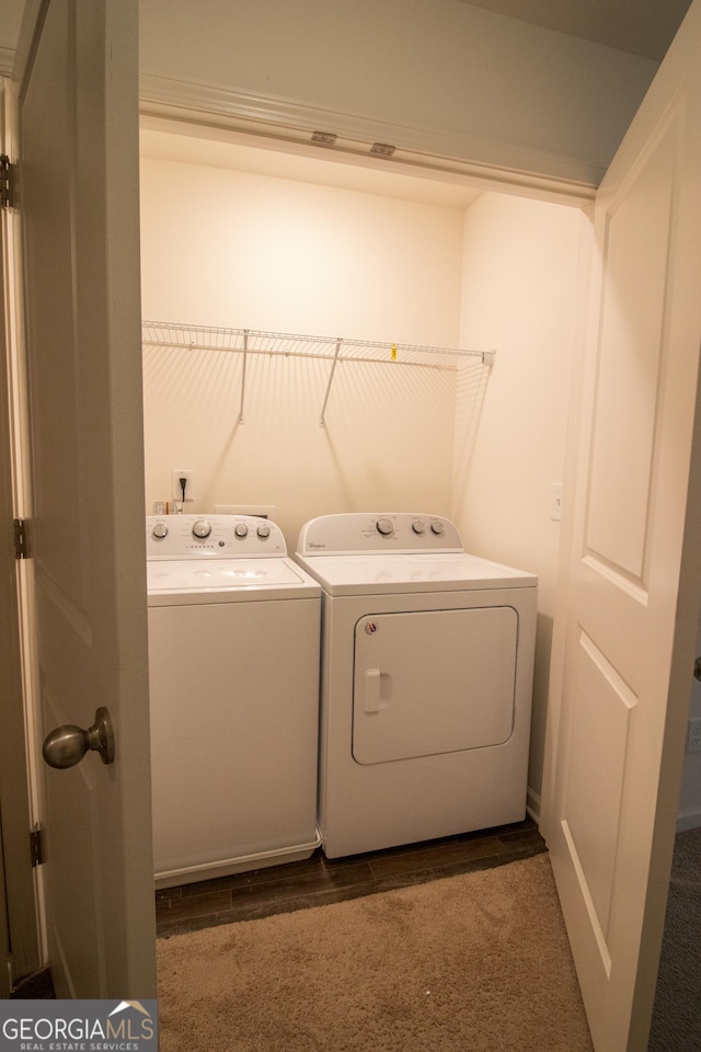 6342 Kinsland Ct, Lithonia, GA 30058 - clothes washing area featuring laundry area and independent washer and dryer
