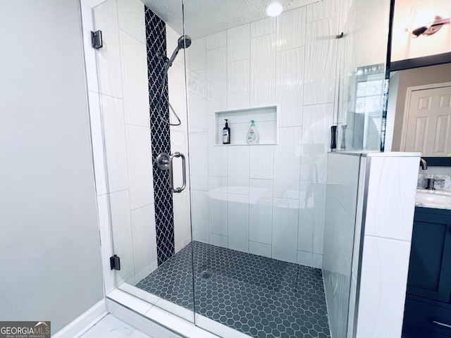 4436 Old Country Way, Snellville, GA 30039 - full bathroom with a shower stall and vanity