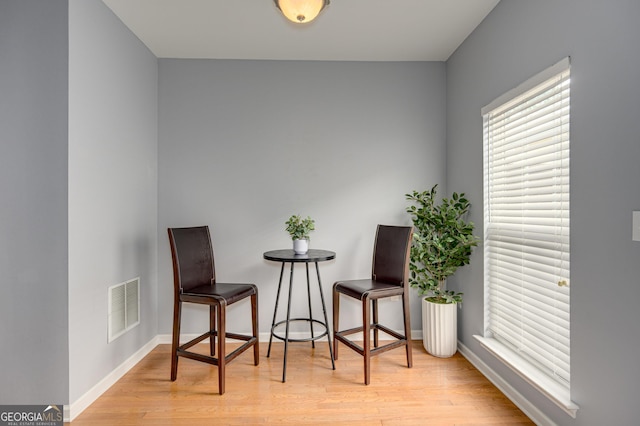 5381 Briar Creek Ln, Norcross, GA 30071 - living area featuring light wood-style floors and baseboards