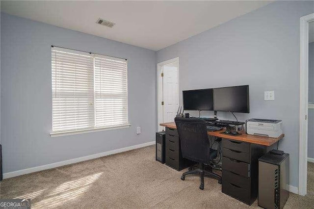 5381 Briar Creek Ln, Norcross, GA 30071 - office area with baseboards and light colored carpet