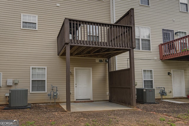 5381 Briar Creek Ln, Norcross, GA 30071 - rear view of property featuring central air condition unit and a balcony
