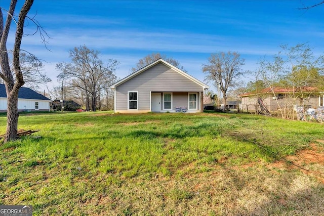 149 Irwin St, Cedartown, GA 30125 - back of property with a lawn
