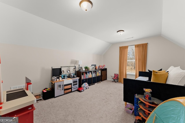 149 Pleasantdale Dr, Demorest, GA 30535 - rec room featuring lofted ceiling and carpet