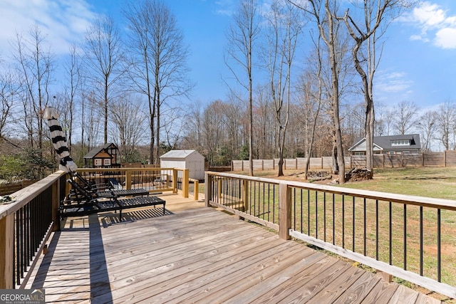 149 Pleasantdale Dr, Demorest, GA 30535 - deck with a storage shed and an outdoor structure