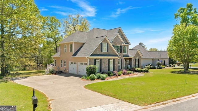 16 Quarter Horse Dr NW, Rome, GA 30165 - craftsman-style home featuring brick siding, a front lawn, driveway, and a garage
