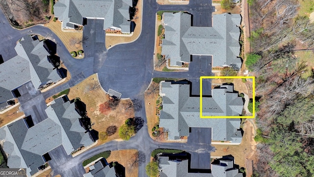 birds eye view of property featuring a residential view