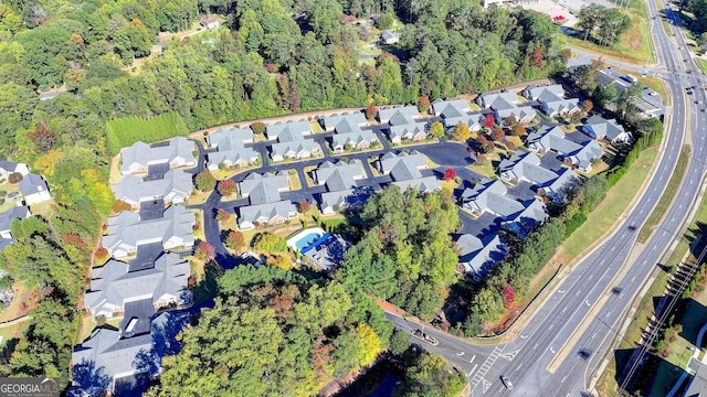 birds eye view of property featuring a residential view