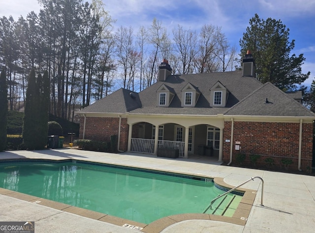pool featuring a patio