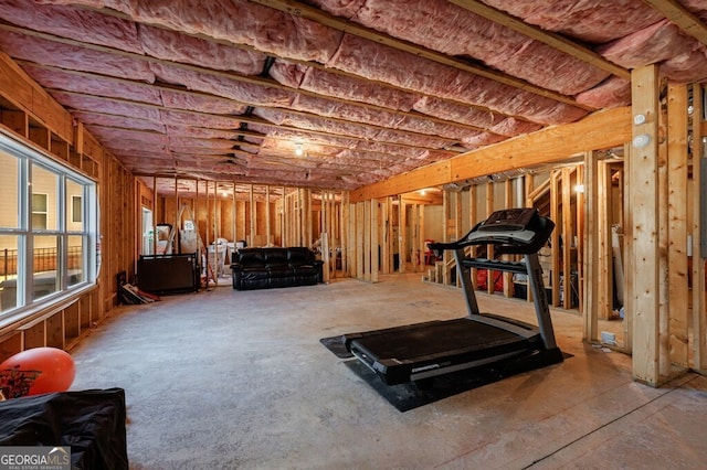 view of workout area