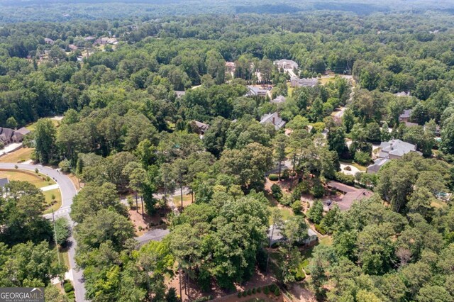 59 Woodlawn Dr, Marietta, GA 30067 - aerial view with a wooded view