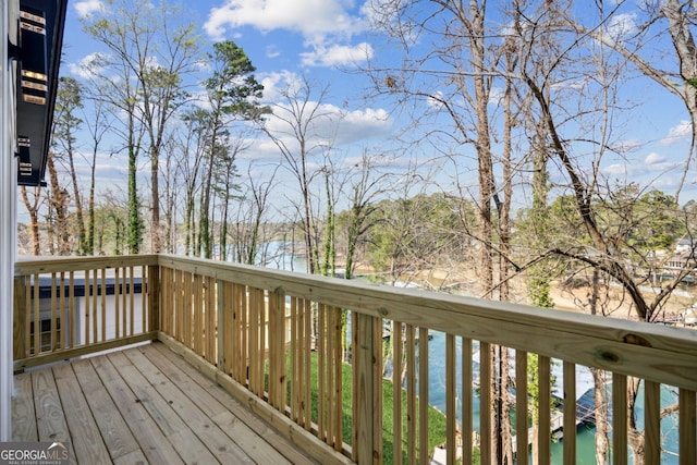 7410 Fields Dr, Cumming, GA 30041 - deck featuring a water view