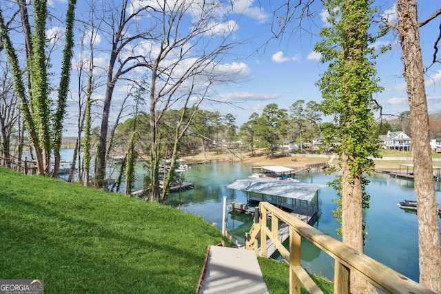 7410 Fields Dr, Cumming, GA 30041 - dock area with a water view