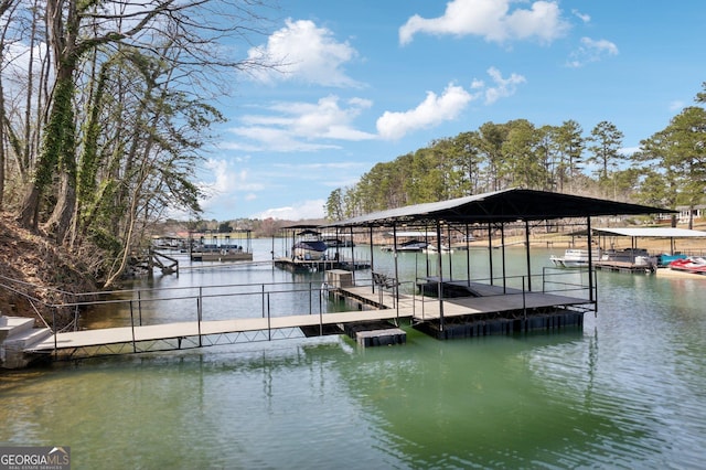 7410 Fields Dr, Cumming, GA 30041 - view of dock with a water view