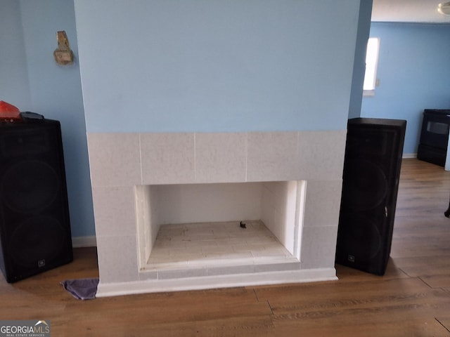 room details with wood finished floors