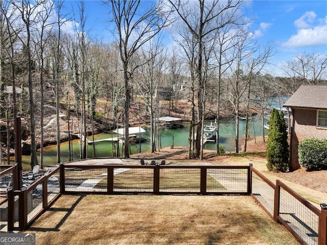 6041 Blackberry Ln, Buford, GA 30518 - view of yard featuring a water view
