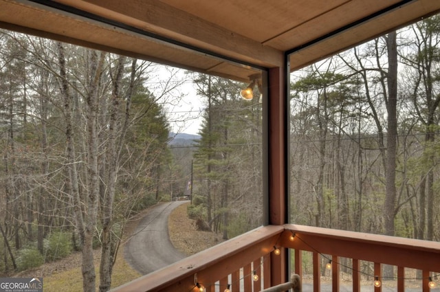 65 Weoka Ct, Ellijay, GA 30540 - deck featuring a forest view