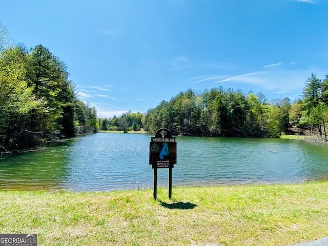 65 Weoka Ct, Ellijay, GA 30540 - water view with a forest