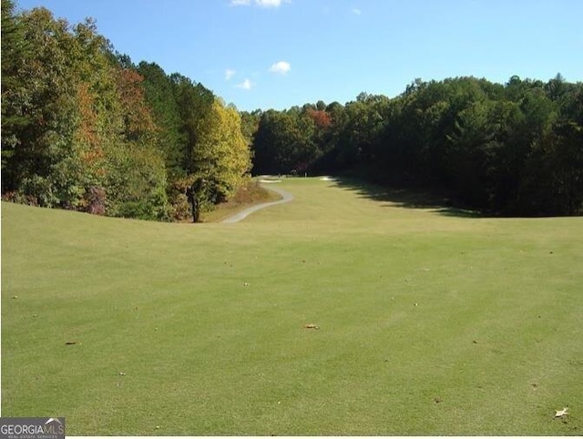 65 Weoka Ct, Ellijay, GA 30540 - view of community featuring a lawn and a wooded view