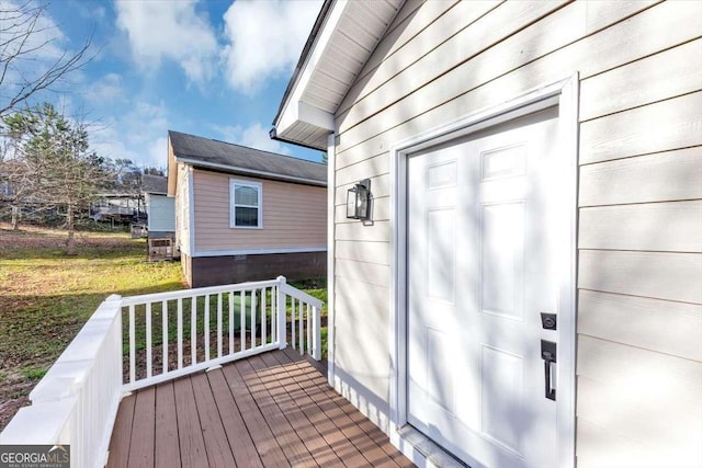 2478 Verbena Cir NW, Atlanta, GA 30314 - wooden deck featuring a lawn