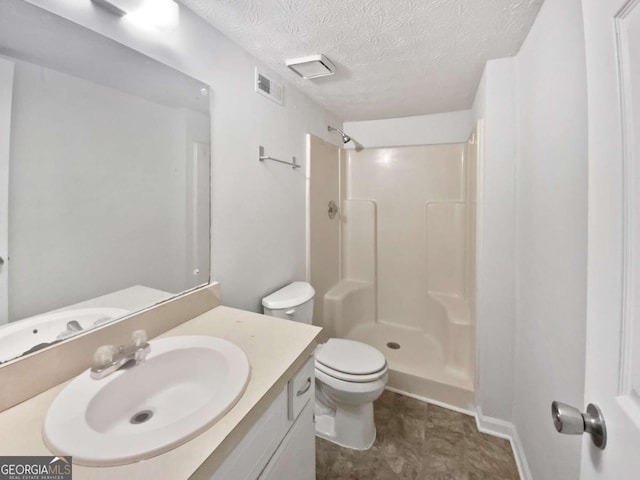 5216 Sweet Air Ln, Stone Mountain, GA 30088 - full bath featuring vanity, a shower, and a textured ceiling