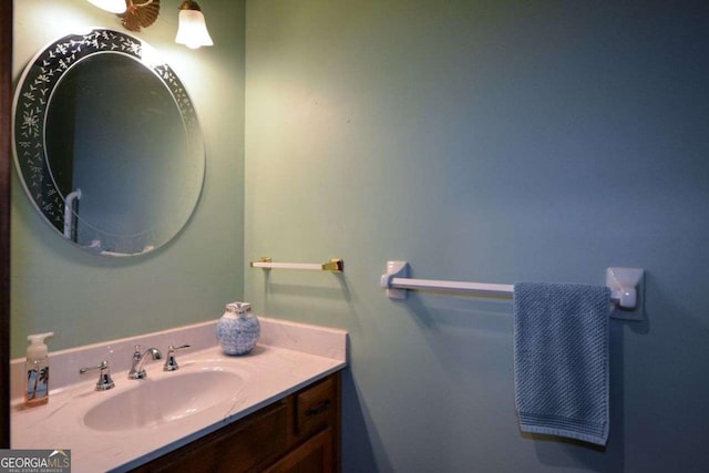 bathroom featuring vanity