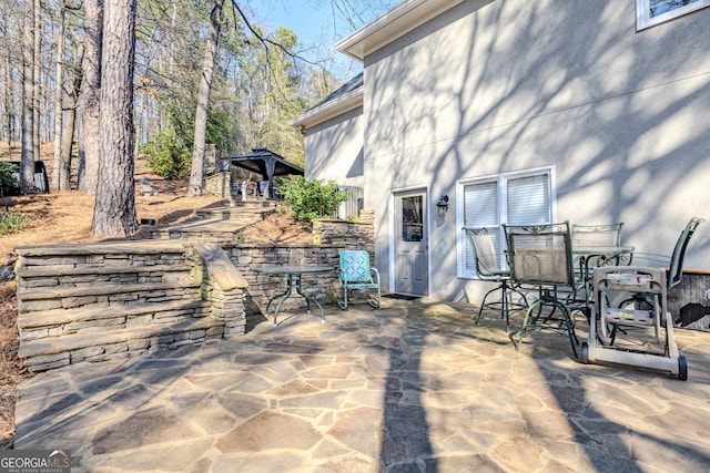 5 Pembroke Ln, Cartersville, GA 30120 - view of patio / terrace featuring a gazebo and outdoor dining space
