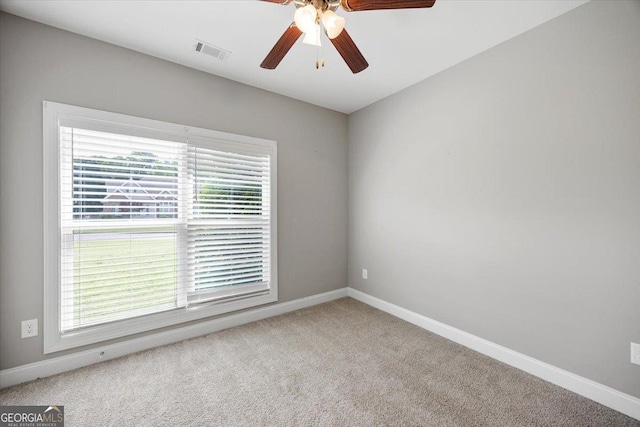 14 Carters Way, Forsyth, GA 31029 - unfurnished room featuring baseboards, a ceiling fan, and carpet floors
