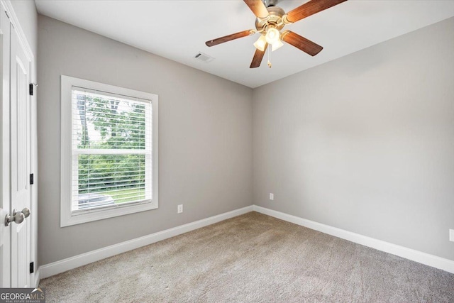 14 Carters Way, Forsyth, GA 31029 - carpeted empty room featuring baseboards and a ceiling fan