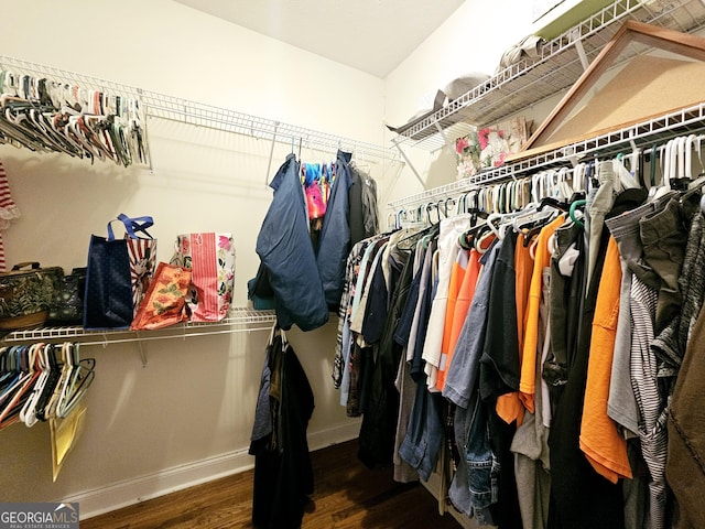 403 Holiday Rd, Franklin, GA 30217 - walk in closet featuring wood finished floors