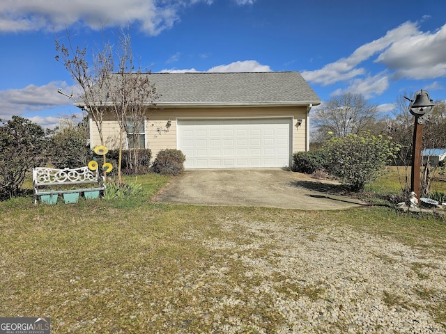 403 Holiday Rd, Franklin, GA 30217 - exterior space featuring a yard, concrete driveway, and a shingled roof